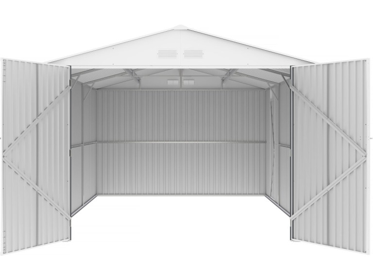 Garaje en Metal Nevada con Puerta Enrollable - 15,61m² : : Jardín